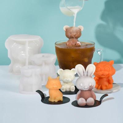 Силиконовая форма для льда и мусса Sanxin Little Bear для DIY молочного чая и кофе