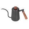 Кофейник для пуровера 304 нержавеющая сталь пищевой класс гусиная шея деревянная ручка эргономичный дизайн