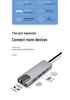 Многопортовый концентратор Type-C: USB-разветвитель с HDMI, Ethernet и док-станцией «восемь в одном».
