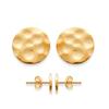 [R3959] - Gold Plated 'Cleopatra' Earrings - 8 Mm