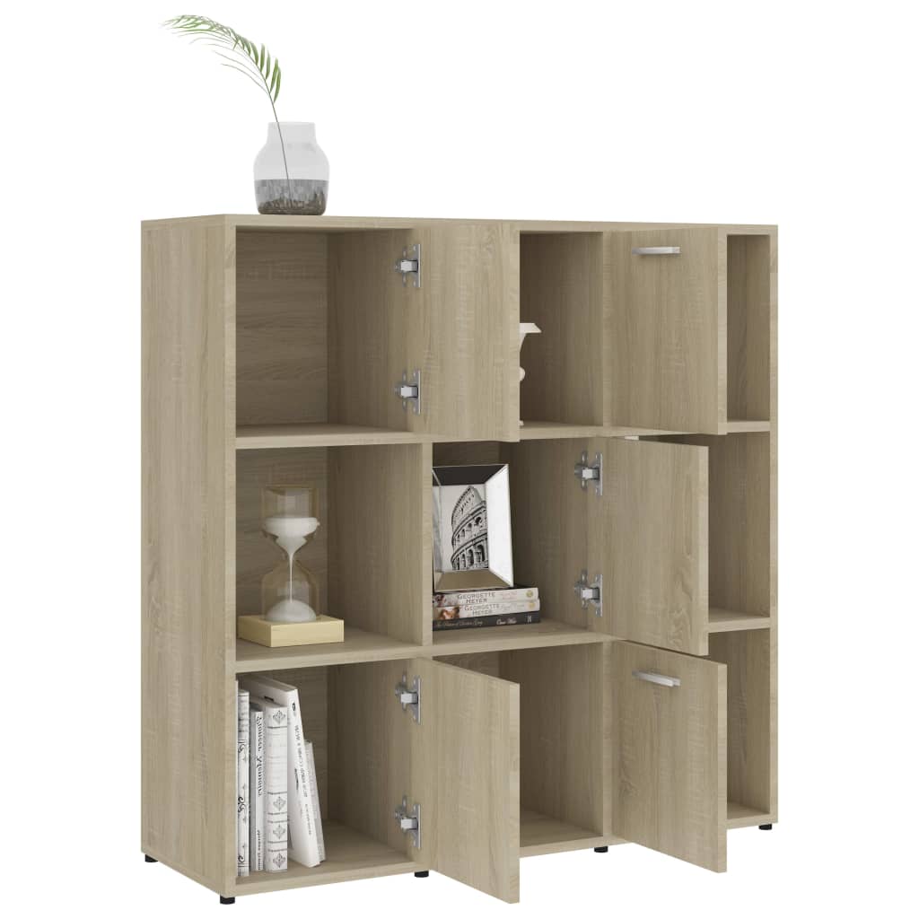 Bookshelf Sonoma Oak 90 x 30 x 90 cm Particleboard