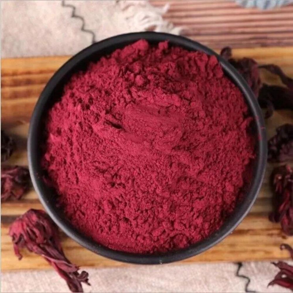 100 ГРАММ ПРЕМИУМ СУШЕНЫЙ ОРГАНИЧЕСКИЙ ПОРОШОК ГИБИСКУСА Hibiscus sabdariffa БЕСПЛАТНАЯ ДОСТАВКА