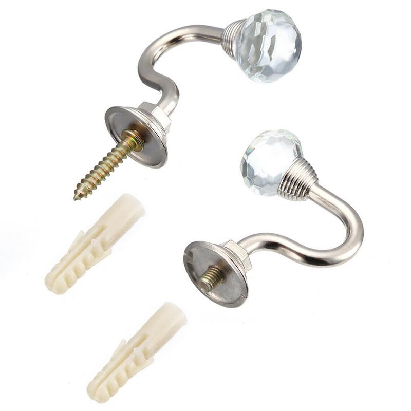 2X вешалка для штор, настенные подхваты, крючки, держатель для штор, задняя подвязка