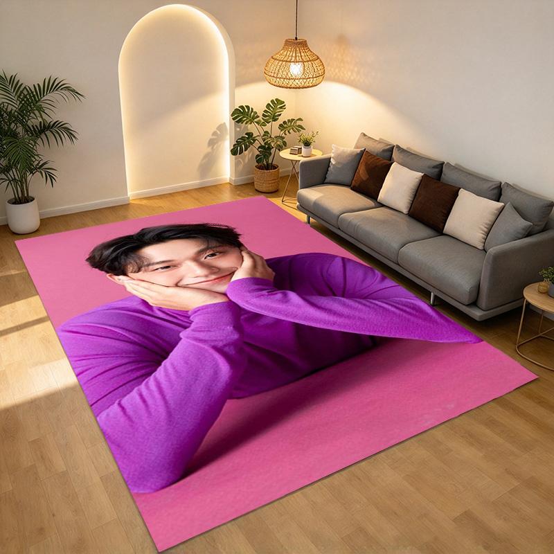 Purple Pose Living Room Nonslip Area Rug Soft Carpet For Bedroom Game Playroom Sofa Office Home Decor Doormat Christmas Gift C9302529