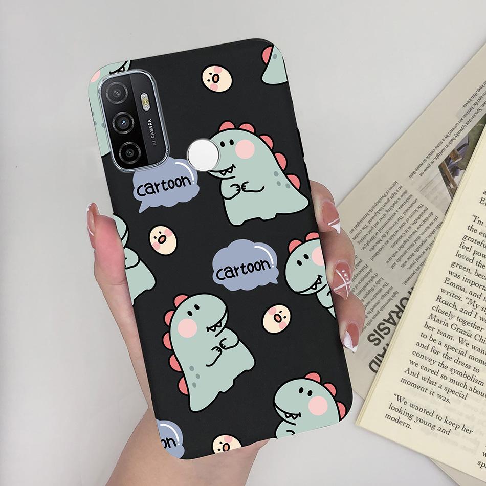 Чехол для OPPO A53S 2020 Мультяшный Coque Сердце Нарисованный Силиконовый Задняя Панель Телефона Для oppo a53s A 53s A53 s oppoa53 2020 Чехол-Ракушка