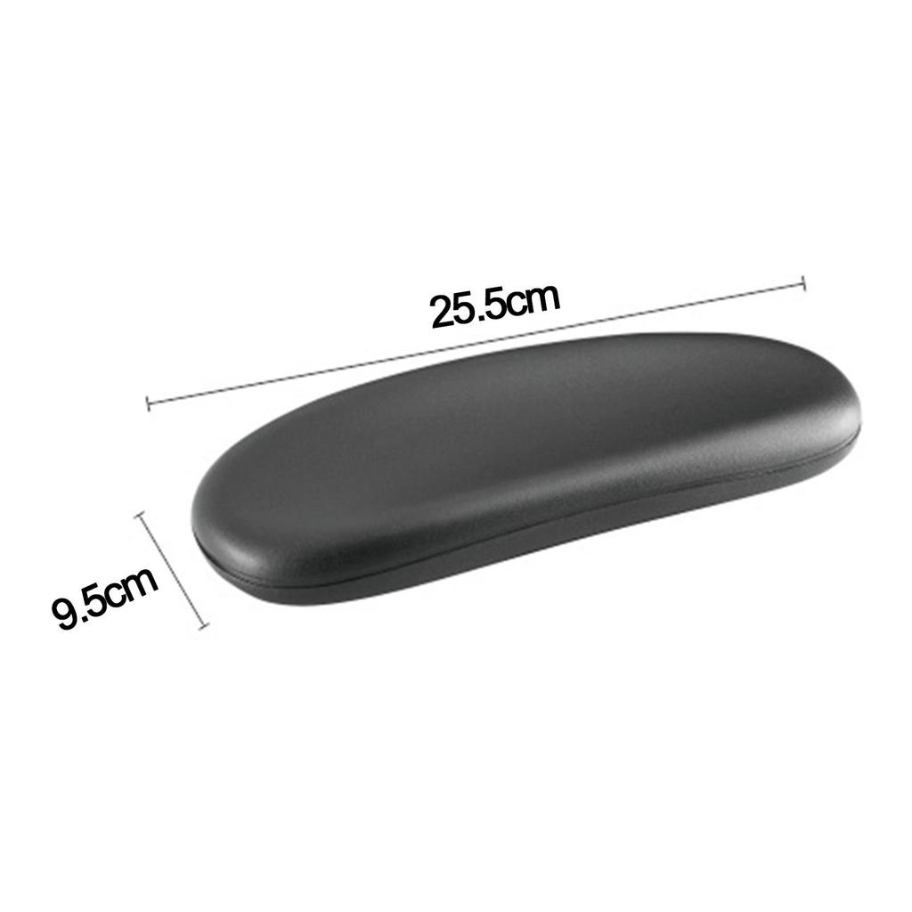 2 Replacement Gaming Chair Armrest Pads Easy to Install Simple Line Accessories Black PU Universal