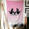 Jul C'Est Pas Des Lol Wall Tapestry Aesthetic Wall Hanging Printed Fabric Blanket Decorative Tapestries for Bedroom Living Room Home Decor