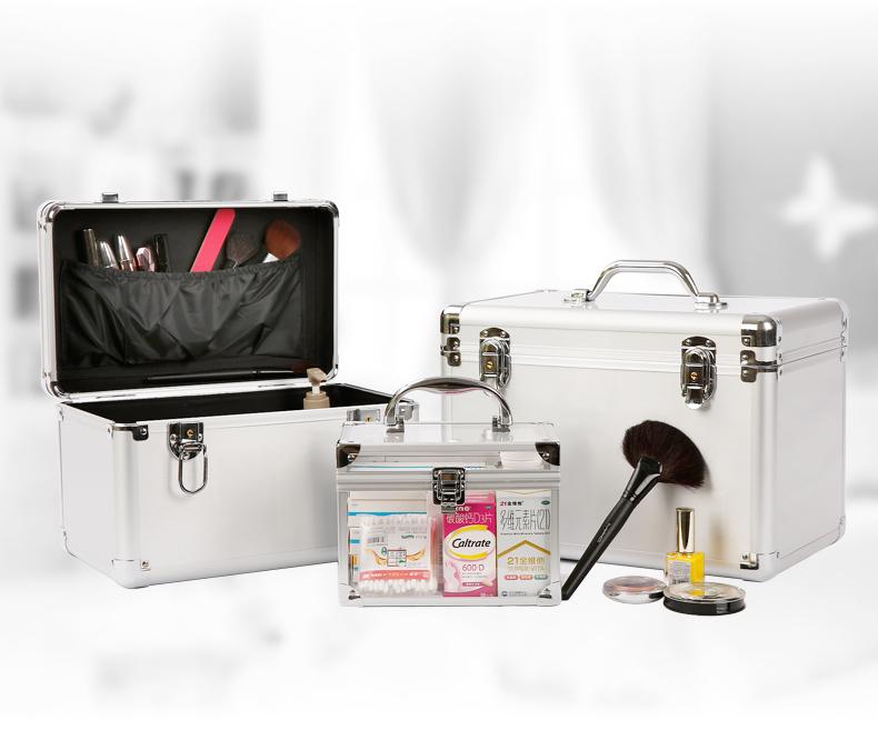 Портативный запирающийся кейс из алюминиевого сплава для хранения инструментов и косметики