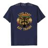 Live Fast Eat Trash Funny Raccoon Camping Vintage Hiking Shirt Live Fast Eat Trash TShirt Design Cute Animal Lover Tee Tops