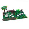 Sheep Ranch Sheep Pen Small Particle Building Block Farm Scene Ornament Grass Assembly Toy