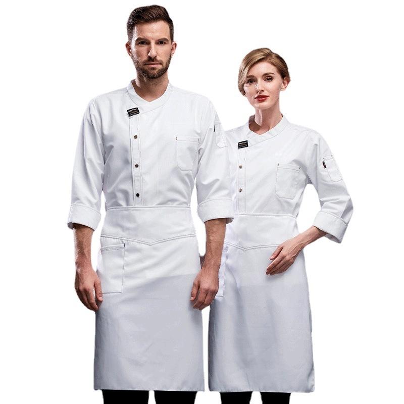 Men and Women Fashion Canteen Restaurant Hotel Chef Work Clothes Long Sleeve Double Breasted Chef Jacket
