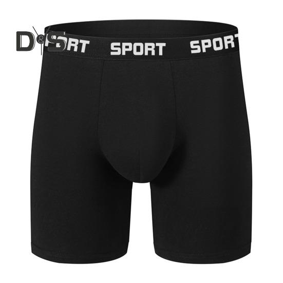 Мужские трусы-боксеры облегающего кроя с принтом в виде букв и цветными вставками, эластичные трусы средней талии с плавными линиями и U-образной формой