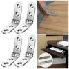 8Pcs Furniture Hardware Accessories Flap Screw-On Hinges 270 Degree Cabinet Door Hinge