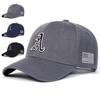 Бейсболки унисекс с вышитой сбоку буквой А и американским флагом, регулируемые, для отдыха на природе, весна и осень, повседневные, солнцезащитные кепки