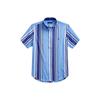 Polo SS22 Striped Stretch Poplin Short Sleeve Shirt Men Shirts Blue MNPOWOV1N820467-999