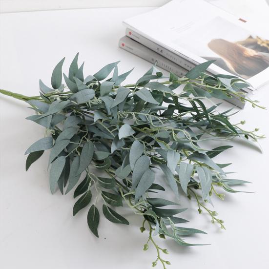 1шт искусственные плетеные листья ивы поддельные зеленые растения листва свадебный домашний декор