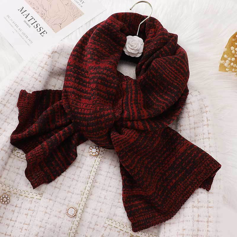 Шарф Зимний Новая Коллекция Осенне-Зимняя Атмосфера Клетчатая Бахрома Для Пар, Теплый И Студенческий Стиль Высокого Класса Шарф