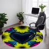 1pc Heart Flowers Pattern Chair Carpet for Office, Non-slip, Soft and Durable Office Rug for Decoration, Perfect for Office Yy251229132