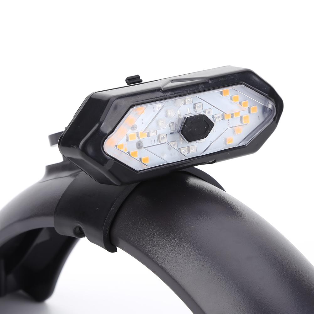 Умные задние фонари для самоката Беспроводное дистанционное управление Поворотник Сигнальный свет Micro USB Перезаряжаемый Водонепроницаемый для M365 Pro 2 MI 4