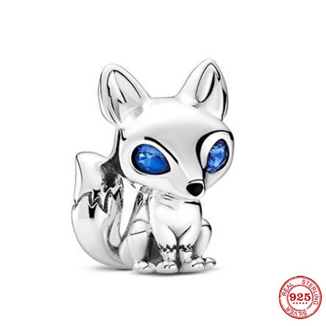 Новый Стерлингового Серебра 925 Единорог Кошка Собака Сова Обезьяна След Милое Животное DIY Тонкие Бусины Подходит Оригинальный Модный Браслет-Подвеска