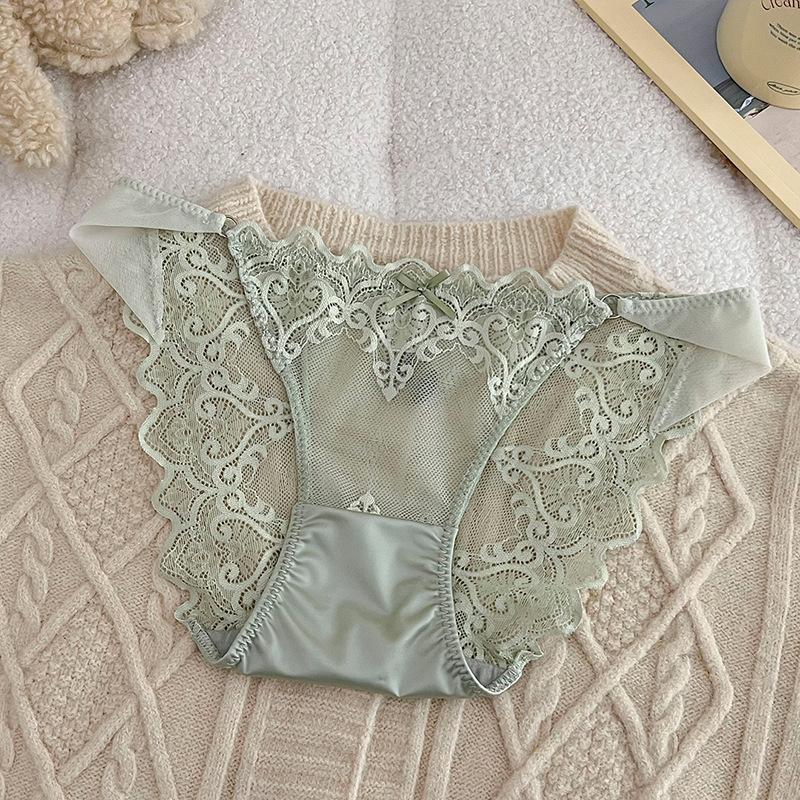 Sexy and Hot Lace Low-waisted Breathable Pure Desire Triangle Women’s Panties