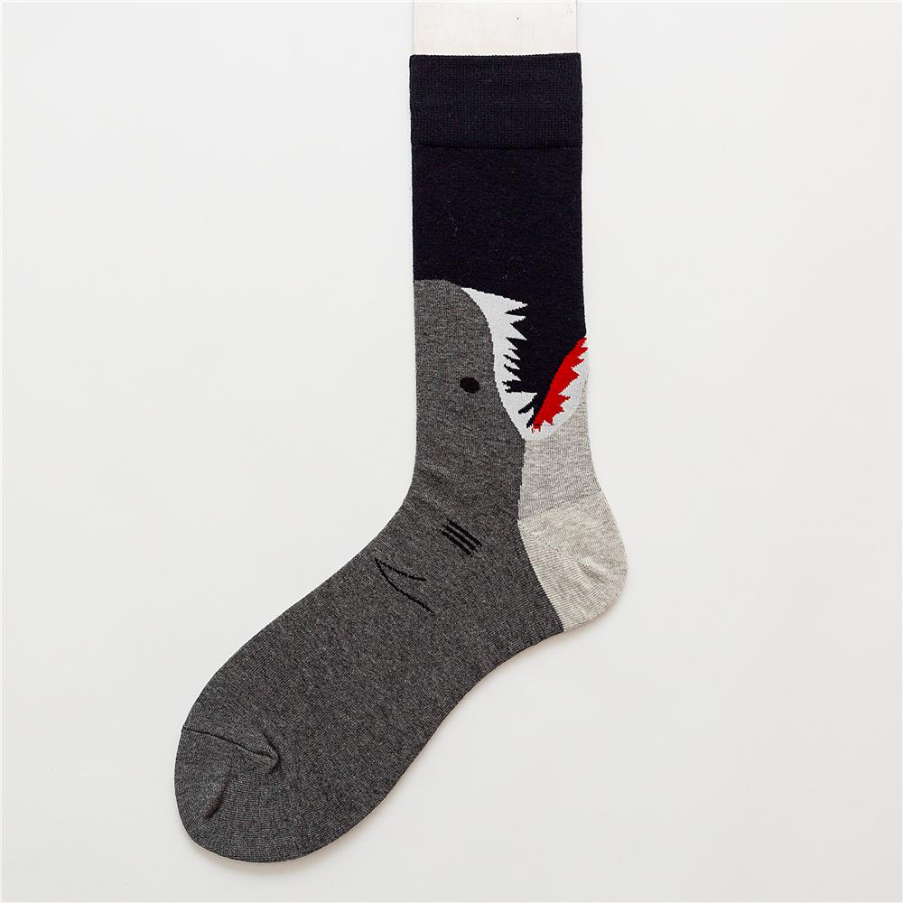 Новинка весна зима Happy Shark унисекс хип-хоп скейтборд сохраняют тепло носки уличная одежда танцевальная рок-панк вечеринка Прямая поставка