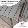 Garden Furniture Set Outdoor Dining Room 7 Pieces With 1 Table And 6 Stackable Chairs In Dark Gray Steel