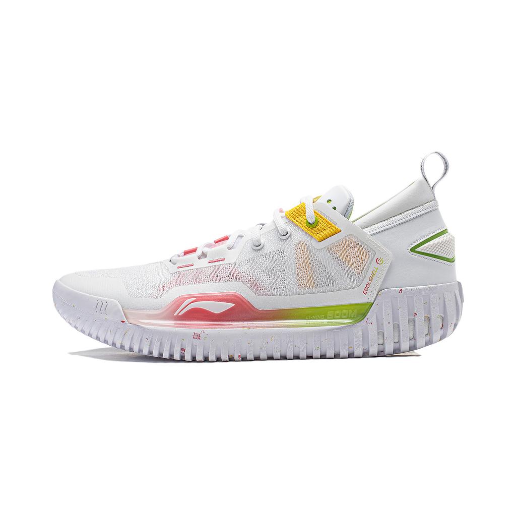 Li Ning Anti-5 Low Fashion Simple Trend Non-Slip Breathable Support Low-Top Basketball Shoes Men Sneaker Standard-White ABFU005-21