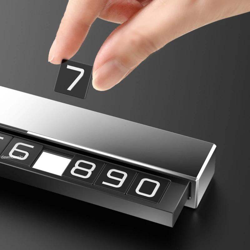 Автомобильная табличка с номером телефона, временная парковочная карта, наклейка для остановки на парковке, дисплей, автомобильные аксессуары