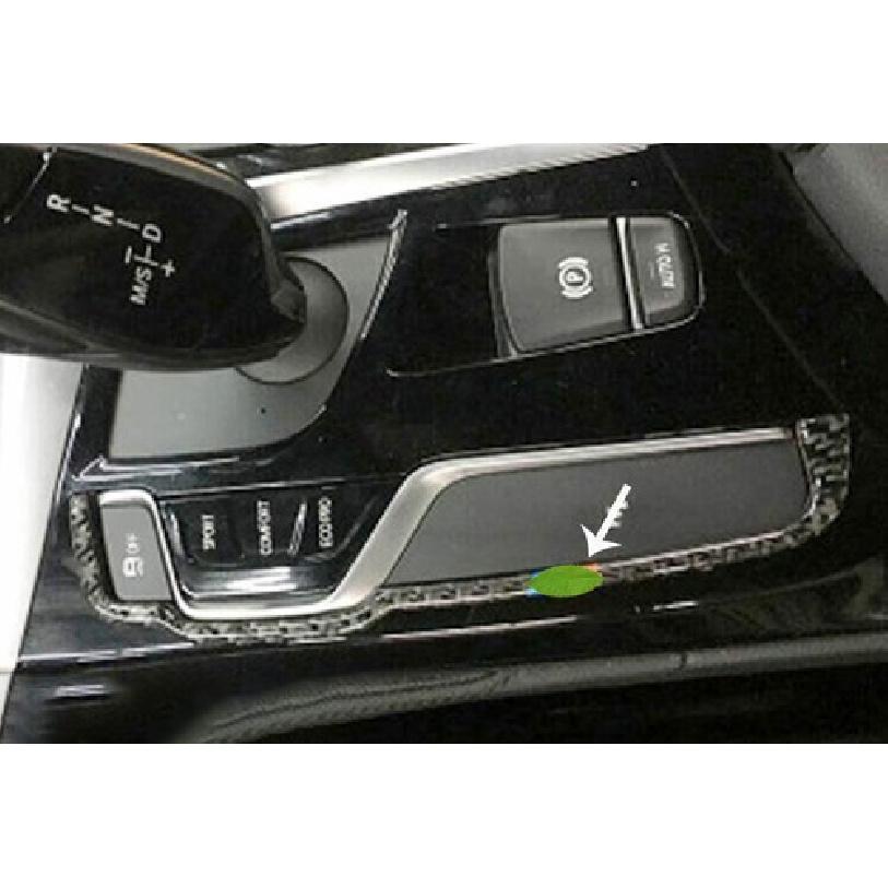 Real Carbon Fiber Central Console Gear Shift Strip Trim For BMW 5 Series 2018-22