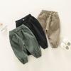 Boys' Cotton Casual Pants Spring Autumn Children's Leg Binding Pants Baby Workwear Pants