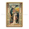 Art Nouveau Fards Dorin Metal Plaque Vintage Wall Mural Character Kitchen Create Tin Sign Poster