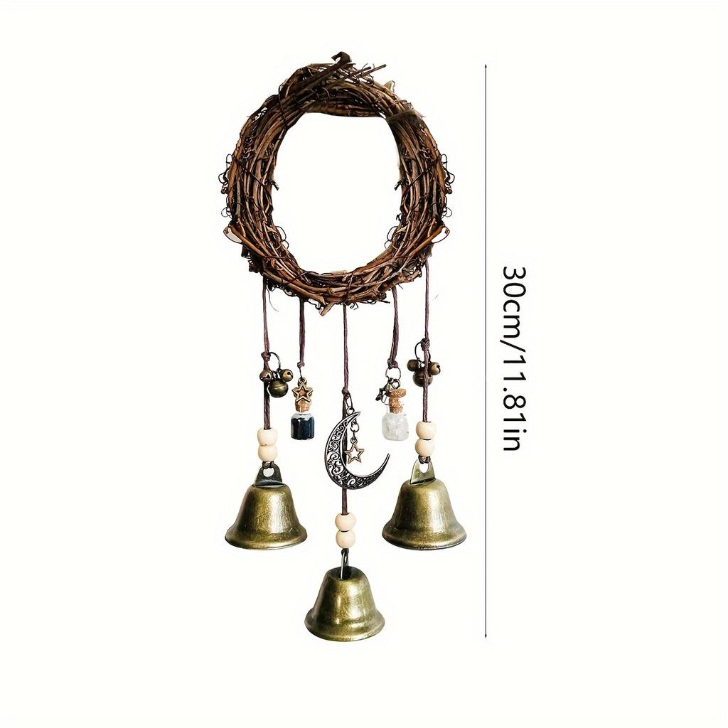 1pc Home Decor Pendant Vintage Bell Decoration Vintage Key Bell Suitable for Hobbyist for Home Decor Door Knob Charm