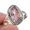 Натуральный аметрин драгоценный камень ручная работа 925 чистое серебро ювелирное изделие кольцо размер 7.5 g6d96