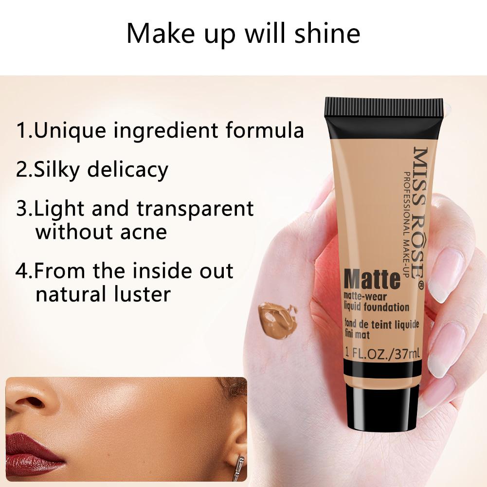 Профессиональная жидкая основа, консилер с полным покрытием, долговечная косметическая основа, контролирующая жирность