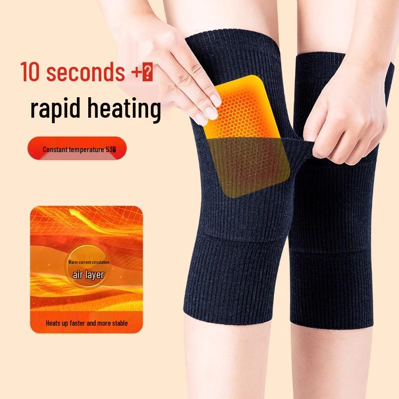 Унисекс Кашемировые Наколенники: Обогреваемая защита на осень/зиму для людей среднего и пожилого возраста