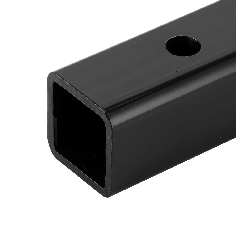 Black Receiver Extender 12in Towing Clearance Extender Hitch Mount Extension Sleeve Trailer Towing