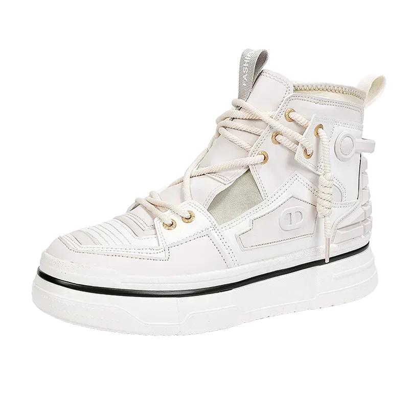 Модные высокие мужские повседневные туфли, модная универсальная обувь для мужчин, ботильоны, мягкие, модные, удобные, мужские туфли на плоской подошве