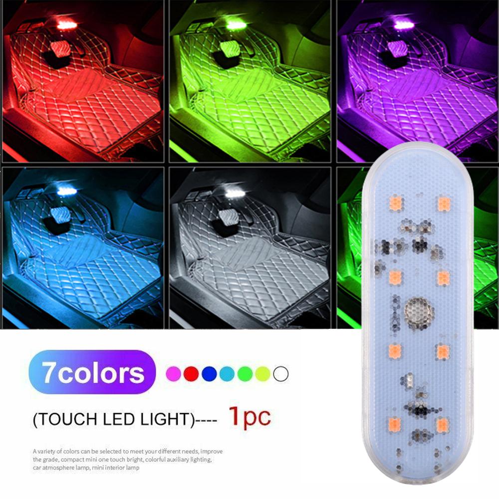 Магнитный сенсорный светильник Ручной Автомобильный Магниты на крышу Потолочная лампа Внутреннее освещение автомобиля Ночник Лампа для чтения Лампа для чтения Освещение салона автомобиля