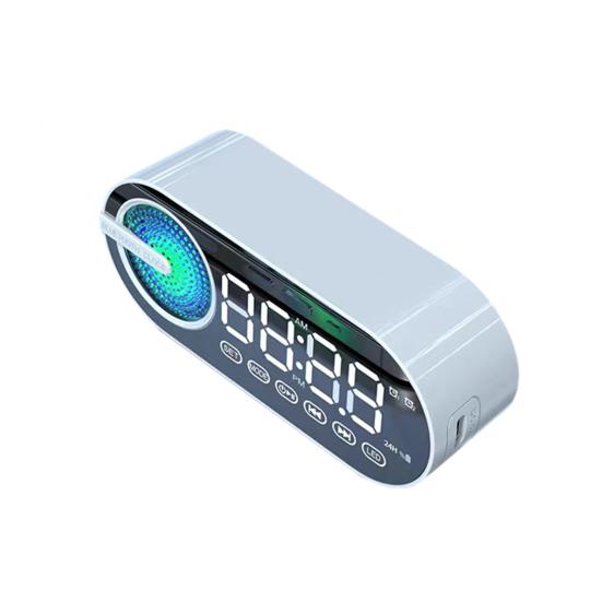 Портативная беспроводная колонка зеркальные часы с эффектом погружения, ослепительным стереозвуком, усиленными басами, совместимая с Bluetooth