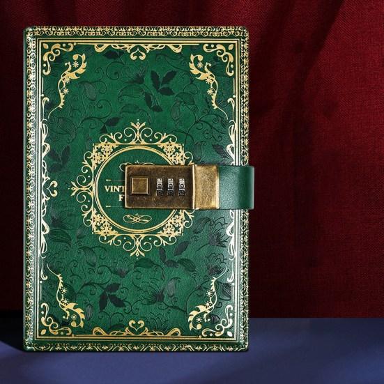 Блокнот в стиле ретро с цифровым кодовым замком, защищенный паролем, журнал, дневник, органайзер-планировщик для студентов