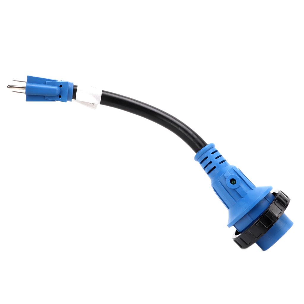 Вилка шнура питания для RV Сверхмощный адаптер 15А вилка к 30А розетка для RV с поворотной блокировкой Светодиодный индикатор США