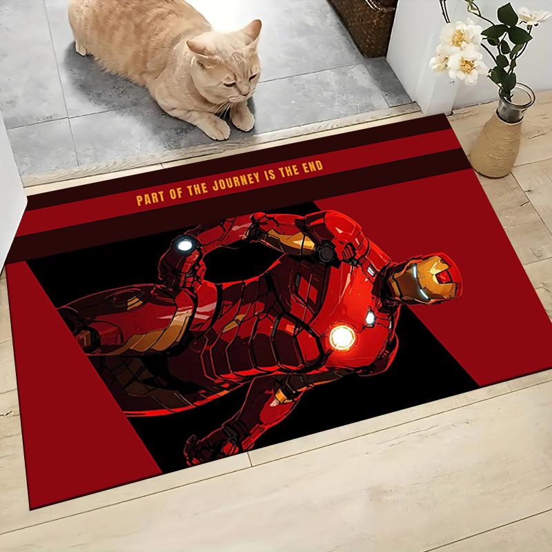 Iron Man Cover Carpet Rug Soft Washable Antislip Home Living Room Sofa Mats Personalized Christmas Rug