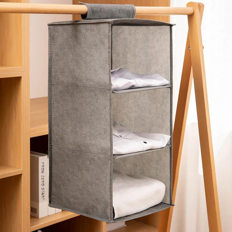 Wardrobe Hanging Storage Bag Interlayer Drawer Type Clothes Clothes Organizer Collapsible Storage Shelves Closet Organizer