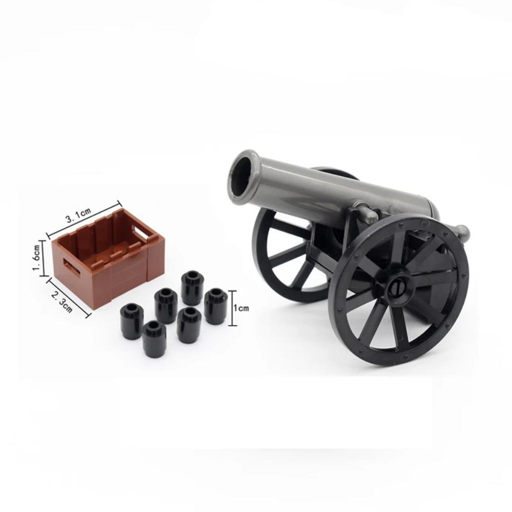 MOC Военные Строительные Блоки Фигурка Солдат Наполеоновских Войн Аксессуары Оружие Пушка Мешок с Песком Армия Пират Мини Кирпичик подарок X003 Сделай Сам