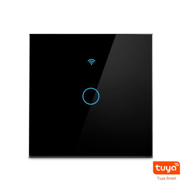 Melery Выключатель света Wi-Fi Smart Tuya Touch Sensor Стеклянная панель Прерыватель лампы EU Square Пульт дистанционного управления Alexa Dot Google Home