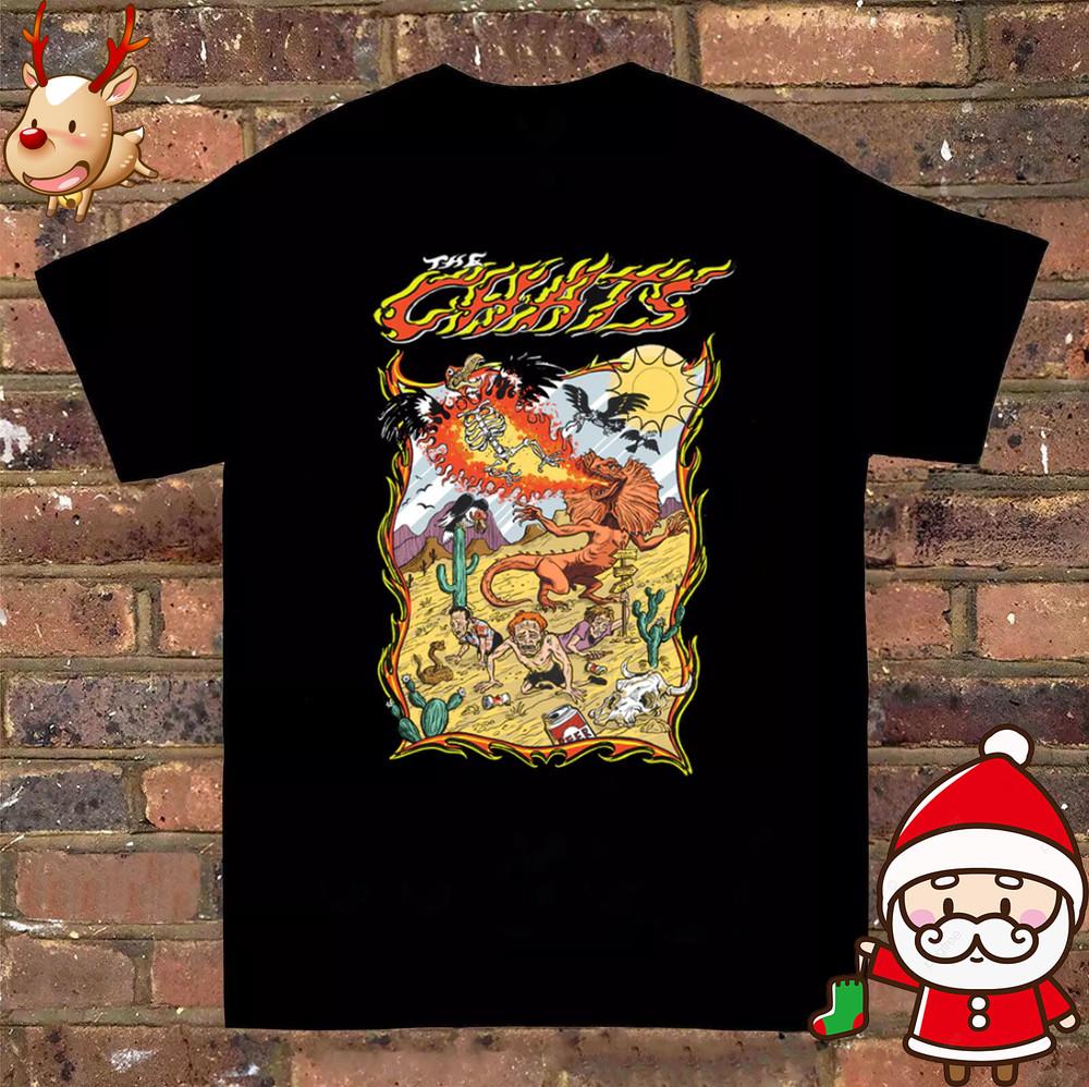 hot THE CHATS band Christmas Black Cotton All Size Shirt Gift Funny NI664 Unisex T-Shirt