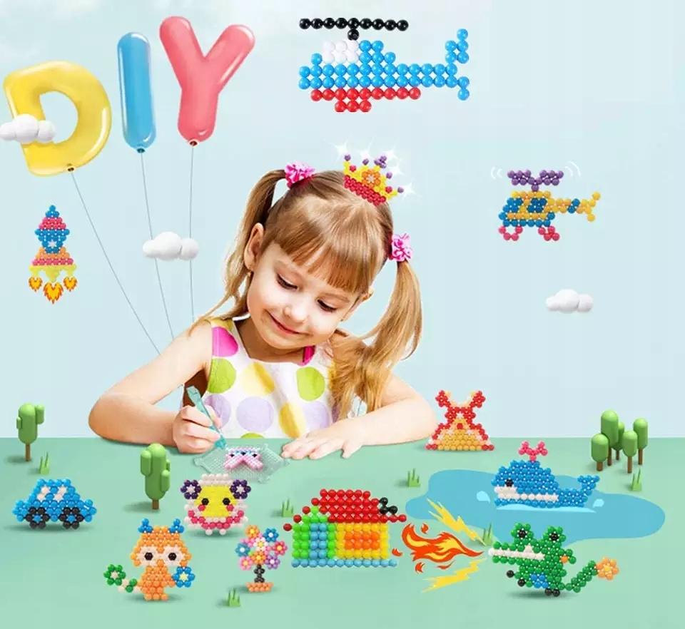 Aquabeads набор для начинающих 3600 шт. трафареты инструменты