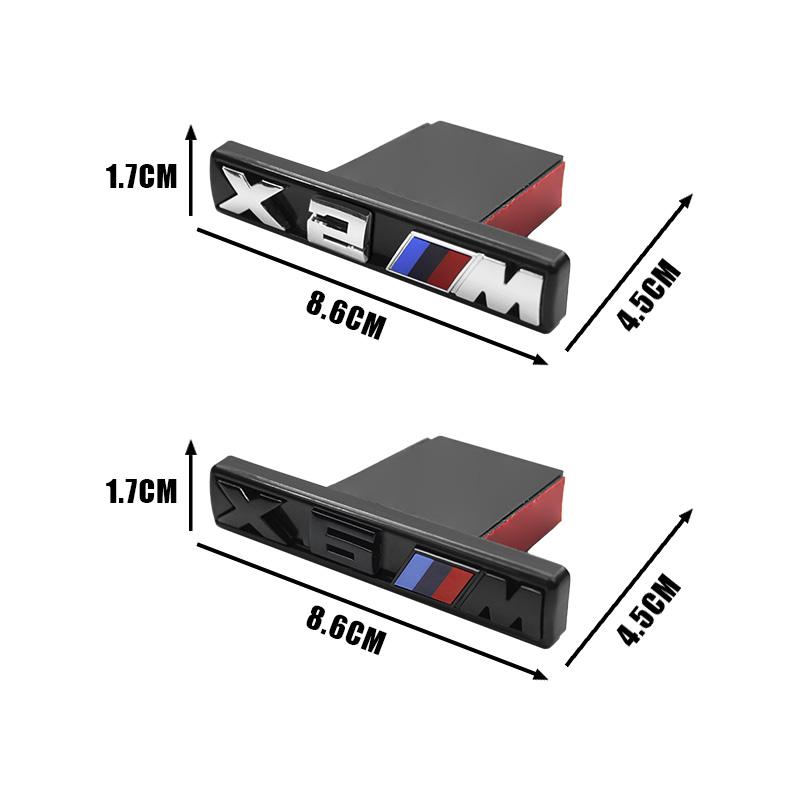 ABS Car LOGO Front Grille Emblem Accessories For BMW M X1 X2 X3 X4 X5 X6 F48 G01 E84 E83 F39 F10 F30 G11 G07 G86 G80 G60 E60 E46