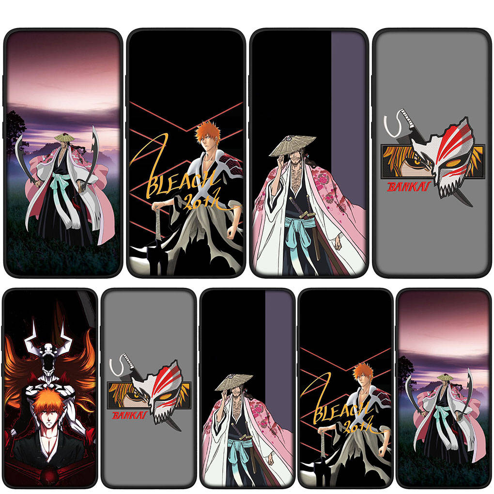 Для iPhone 16 15 Xiaomi Redmi Note 14 13 12 11 Pro Max X 8 16e Samsung Galaxy S25 S24 S23 Moto OPPO Kyoraku Shunsui Bleach Kurosaki Ichigo чехол для телефона